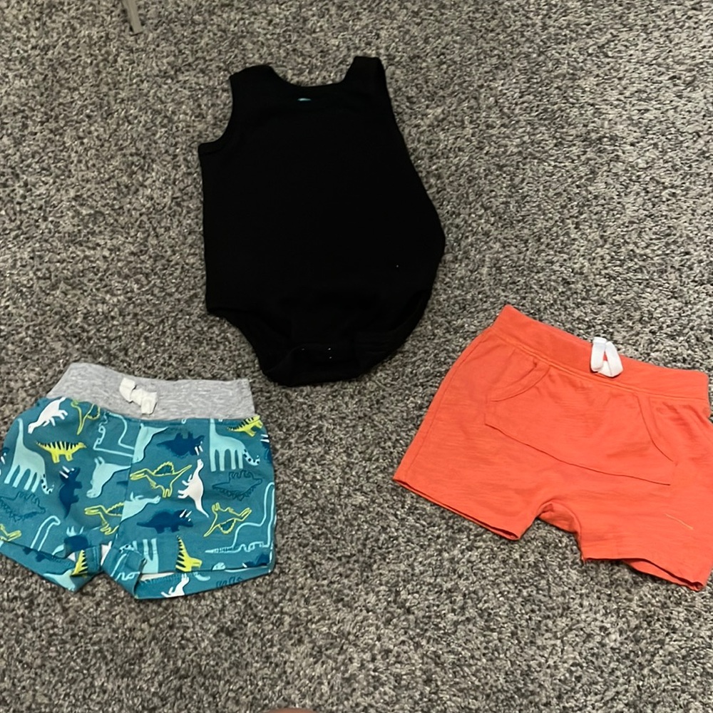 Tank onesie and shorts